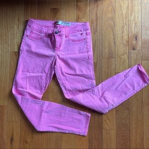 Hoy pink skinny jeans